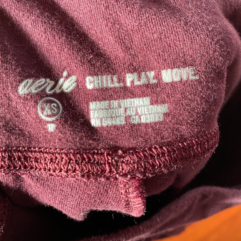 Burgundy Aerie Leggings